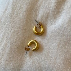 Madewell chunky hoop earrings